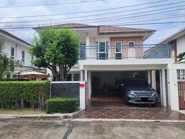 ขายบ้านเดี่ยว 2 ชั้น หมู่บ้านบุญโต 99 ถ.เลียบคลองประปา นนทบุรี ที่ดิน 54 ตร.ว พื้นที่ใช้สอย 250 ตร.ม