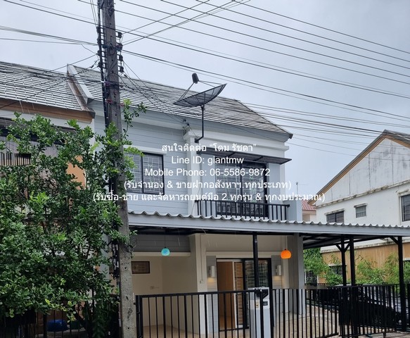Townhouse ขายทาวน์โฮม 2 ชั้น (ห้องมุม) รีโนเวทแล้ว ในโครงการหมู่บ้าน ถ.รังสิต-คลอง 3 22.6 ตร.ว. 3 น 2 น้ำ จอดรถ 2 3BEDROOM area 23 ตาราง.วา 1650000 - ใกล้ ตลาดไทยสมบูรณ์ รังสิต-คลองสาม ทำเลทอง