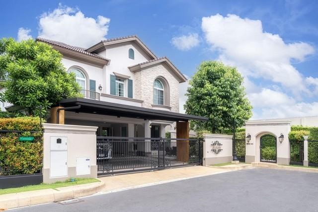 ให้เช่า บ้านเดี่ยวโครงการหรู หมู่บ้าน นันทวัน รามอินทรา-พหลโยธิน ทำเลที่ตั้งถนนเทพรักษ์ (ตัดใหม่) บ้านแปลงมุม เนื้อที่ดิน 108 ตรว