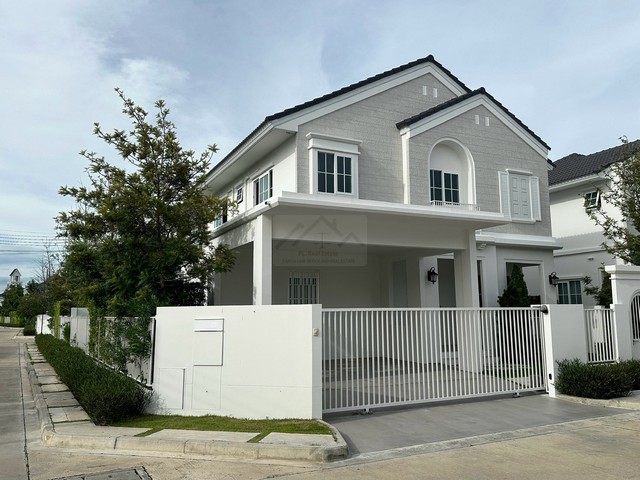 ให้เช่าบ้านเดี่ยว 2 ชั้นแปลงมุม 62.2 ตรว. 184 ตรม. 3 ห้องนอน โครงการชัยพฤกษ์ บางนา กม.15 เฟอร์พร้อมเข้าอยู่ ใกล้ Central Village