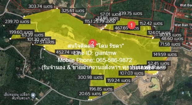 พื้นที่ดิน ืที่ดิน ทับสะแก จ.ประจวบคีรีขันธ์ 16000 sq.wa 40000 BAHT. ใกล้ อ่างเก็บน้ำบ้านทุ่งตาเค็ท ราคา งามๆ ที่ดินรูปทรงอิสระ และมีถนนทางเข้าออกเป็นทางสาธารณะประโยชน์ กว้างประมาณ 6 ม. เหมาะสำหรับพัฒนาเป็นสวนป่า หรือนำไปพัฒนาด้านเกษตรกรรม (มีแหล่งน้