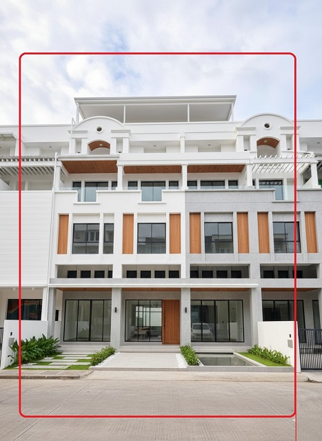 แฟชั่น 2.3 กม. นวมินทร์ ให้เช่าอาคารพาณิชย์ 3 คูหา 5 ชั้น 60ตร.วา. 1200ตร.ม. 15 นอน MRTรามอินทรา กม.9 83 700 ม.