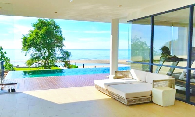 บ้านทิวทะเล บลูแซฟไฟร์ชะอำ ตกแต่งเฟอร์ฯครบ 38ตร.ม. เอทีวีปาร์ค ให้เช่าคอนโด ชั้น 9 1 นอน 1 น้ำ