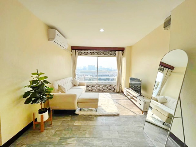 ให้เช่าบ้านสุโขทัย คอนโด รามคำแหง MRTหัวหมาก 600ม. กกท. Penthouse 2นอน พร้อมเฟอร์ฯครบชุด 60 ตร.ม. ม.รามคำแหง 1.7 กม. 1 น้ำ