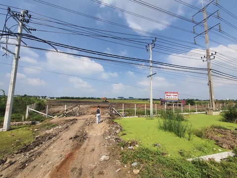 ด่วนขาย ที่ดิน5ไร่3งาน ติดถนน 346 แยกไทรน้อย-บางเลน ใกล้บางบัวทอง เจ้าของขายเอง