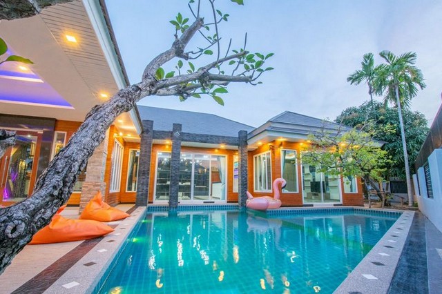 บ้านเช่าพูลวิลล่า พัทยา-ห้งยใหญ่ บ้านตกแต่งหรู พร้อมอยู่ ใกล้สุขุมวิท ทะเล TP-H1881