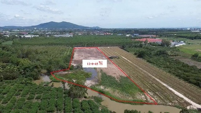 ขายที่ดินสวย 12 ไร่ ซอย ประชุมมิตร 14 บ้านฉาง ระยอง