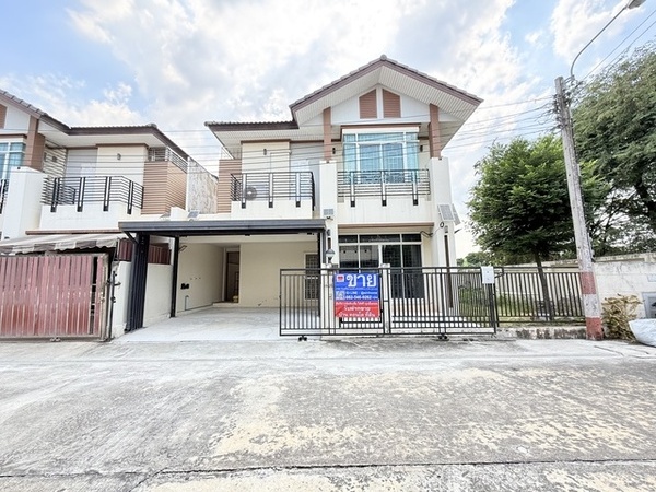 ขายบ้านชิชากร กาญจนาภิเษก หลังริม 43.3ตรว. ข้างบ้านไม่ติดใคร ติดถนนใหญ่ ใกล้ รพ.บางใหญ่