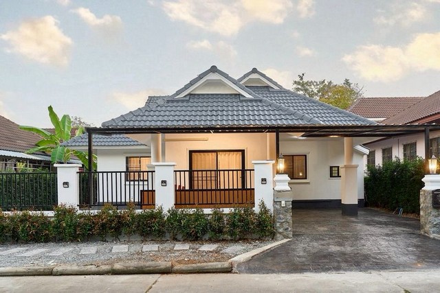 บ้านเดี่ยวชั้นเดียว รีโนเวทใหม่ พร้อมอยู่ ดีไซน์ Modern Classic หางดง