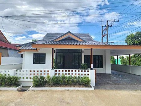 ขาย บ้านเดี่ยว มินิมอลสไตล์ ใกล้ รร.นานาชาติยูนิตี้คอนคอร์ด ไชยสถาน อ.สารภี