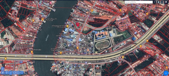 ขายที่เปล่าติดแม่น้ำแม่กลอง ที่เปล่าติดถนนราษฎร์ประสิทธิ์ ที่ดินบางจะเกร็ง