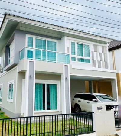 บ้านกาญจน์กนก 21 แม่เหียะ บ้านเดี่ยวพื้นที่เยอะ ทาสีภายในและภายนอกใหม่เอี่ยม พร้อมเข้าอยู่