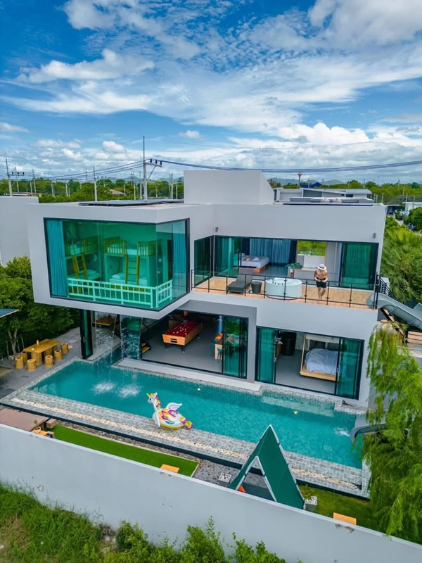 ขาย ให้เช่า บ้าน Pool Villa หัวหิน 100 ตรว. ขนาด 4 ห้องนอน 4 ห้องน้ำ วิวภูเขา ห่างทะเล 5-10 นาที โทร 06-37515164