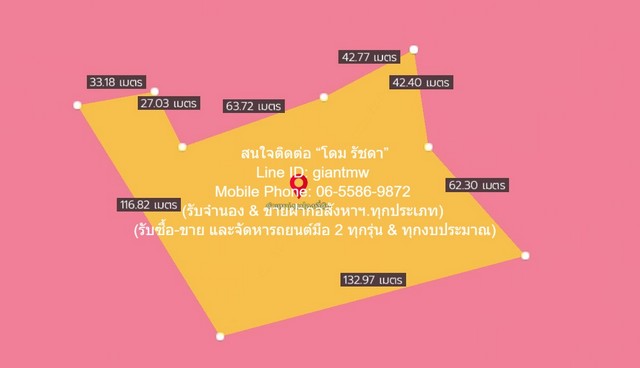พื้นที่ดิน ขายที่ดินผังสีชมพู 8-0-40 ไร่ (ใกล้ถนนพุทธมณฑลสาย 7) ต.หอมเกร็ด อ.สามพราน จ.นครปฐม ราคา 40.50 ล้านบาท (5 ล้านบาท/ไร่) 40500000 บ. ไม่ไกลจาก ใกล้ถนนพุทธมณฑลสาย 7 (500 ม.) โลเคชั่นดี นครปฐม