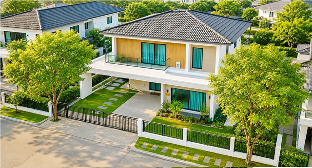 แยกสุขาภิบาล 5 สายไหม คลองสามวา 60 ตร.ว. คฤหาสน์ บ้านเดี่ยว2ชั้น 4 นอน 5 น้ำ ใกล้รร.วัดหนองใหญ่ 1.2 กม. บ้านหรูพร้อมอยู่