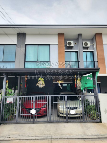 S68-05-01 ขายทาวน์เฮ้าส์ ใกล้ MRTหลักสอง ยูนิโอทาวน์ เพชรเกษม 110 เนื้อที่ 18.5 ตรว 3นอน 2น้ำ จอดรถได้ 2 คัน