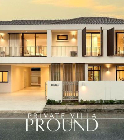บ้านเดี่ยวสร้างใหม่ เฟอร์นิเจอร์ ตกแต่งครบ ในหมู่บ้านพราวขวัญเวียง Contemporary Modern Style