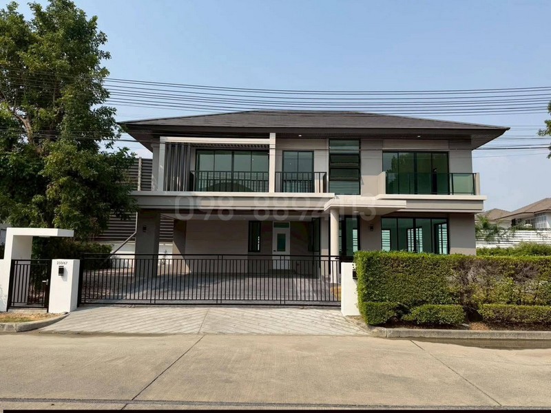ขายบ้านเดี่ยว 2 ชั้น มบ.ณุศาศิริ ซิตี้ พระราม 2 เนื้อที่ 154.4 ตรว 3นอน 5น้ำ มีสระว่ายน้ำส่วนตัว หน้าบ้านทิศใต้