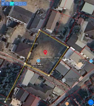 ที่ดิน 277 ตร.ว. ในโซนป่าแดด ใกล้บิ๊กซี อิเกีย แม็คโคร เพียง 5 นาที