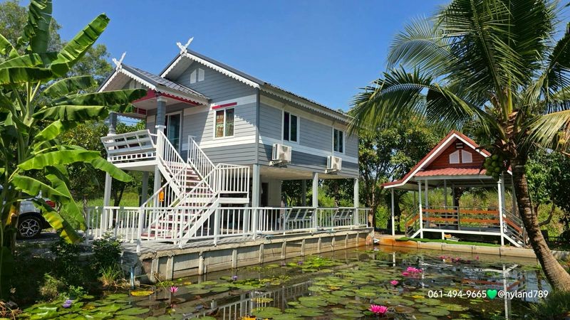 ขายบ้านสวนริมคลองร่มรื่น คลอง 14 ต.หนองสามวัง อ.หนองเสือ จ.ปทุมธานี บ้านใหม่ ยังไม่เคยมีใครเข้าอยู่ การเดินทางสะดวกถนนดีตลอดเส้นทาง