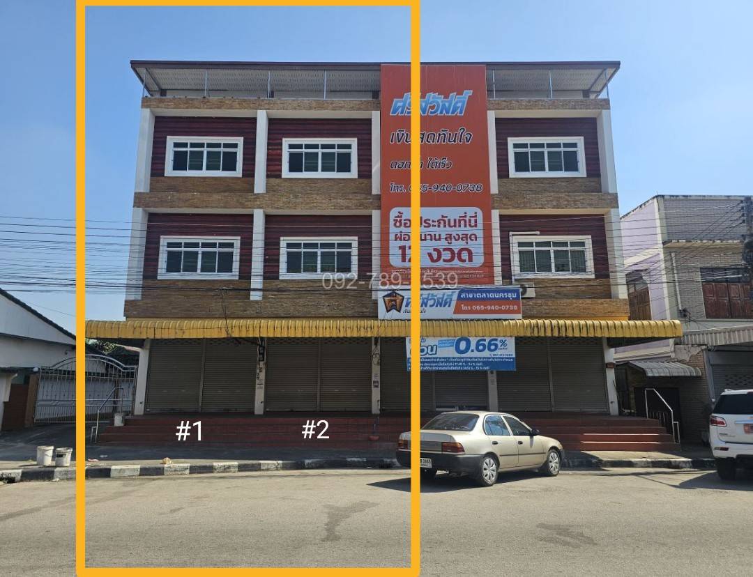 ให้เช่าตึกแถวกำแพงเพชร 3 ชั้น ใจกลางตลาดนครชุม