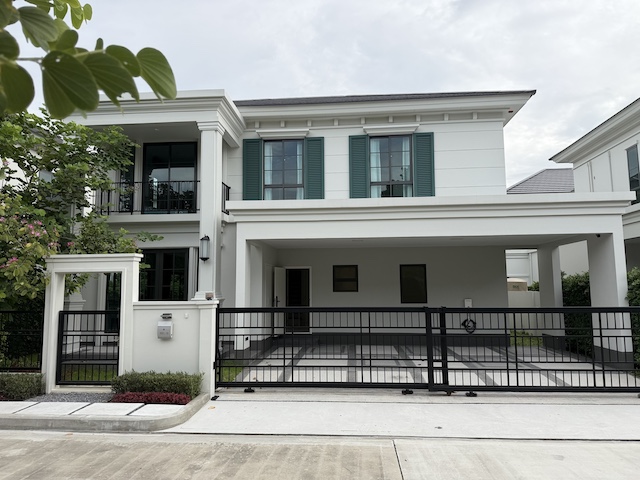 BH4155 ให้เช่าบ้านเดี่ยว เศรษฐสิริ บางนา กม.10 Setthasiri Bangna KM.10 บ้านหรู Sansiri ใกล้ Mega Bangna และโรงเรียนนานาชาติ