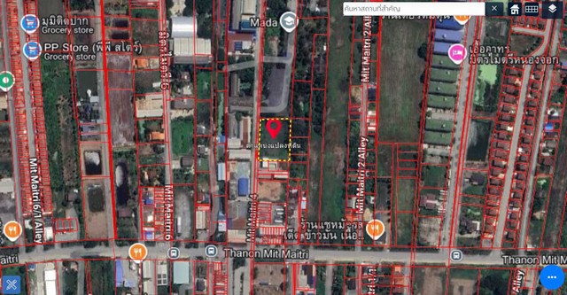 ขายที่ดินเปล่าหนองจอก ถ.มิตรไมตรี เนื้อที่ 1-3-29 ไร่ แขวงกระทุ่มราย เขตหนองจอก กทม. ราคา 17,000,000 บาท