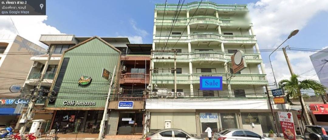ขายอพาร์ทเม้นท์ไตรธนา พัทยา อาคาร 7 ชั้น 93 ห้อง ทำเลศักยภาพ ใจกลางพัทยา