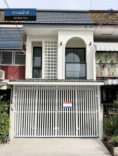 lN-118 ขายทาวน์เฮ้าส์ 2 ชั้น เสนานิคม1 ซอย35 รีโนเวทใหม่ เนื้อที่ 19.6 ตรว 2นอน 2น้ำ ใกล้ BTS เสนานิคม