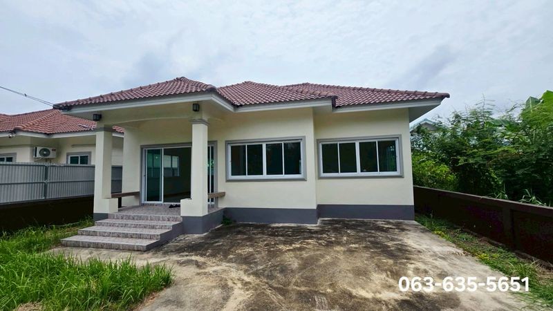 ขายบ้านเดี่ยวใกล้แยก จปร. โครงการภูชะโงก ต.พรหมณี อ.เมืองนครนายก เข้ามาจากเส้นสุวรรณศรหน้าแยกจปร. 500 เมตร