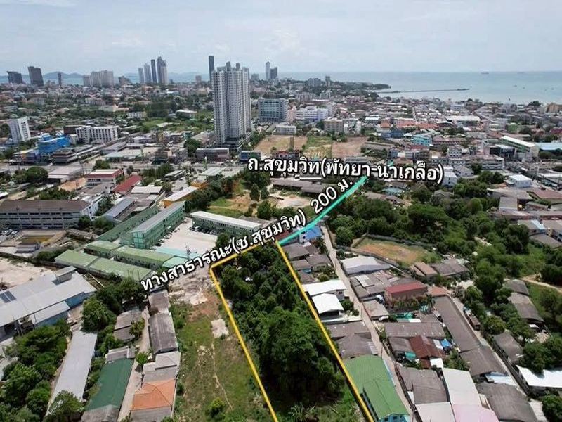 ขายที่ดินนาเกลือ พัทยา ใกล้สุขุมวิท กล้ตลาดใหม่นาเกลือ TP-L2324