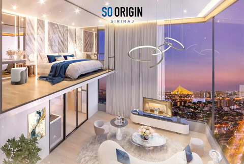 Sub1502 ขายดาวน์ คอนโด SO Origin Siriraj โซ ออริจิ้น ศิริราช 400000 บาท กรุงเทพ บางกอกน้อย ห้องนอน 2 ห้อง ห้องน้ำ 1 ห้อง