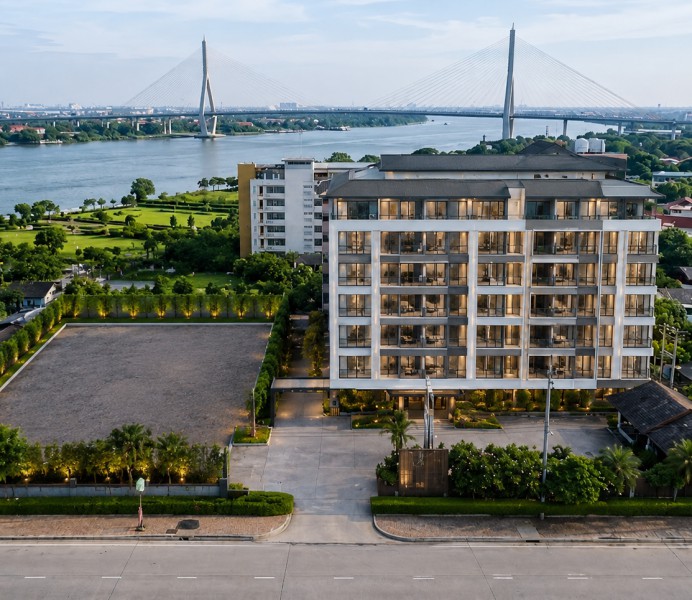 สะพานมหาเจษฎา100–161 MRT สะพานพระนั่งเกล้า 899ม.วิวแม่น้ำเจ้าพระยา 9ชั้น ห้องพัก พร้อม 7 ห้องประชุม เกาะเกร็ด โรงแรม 4–5ดาว แยกนนทบุรี1