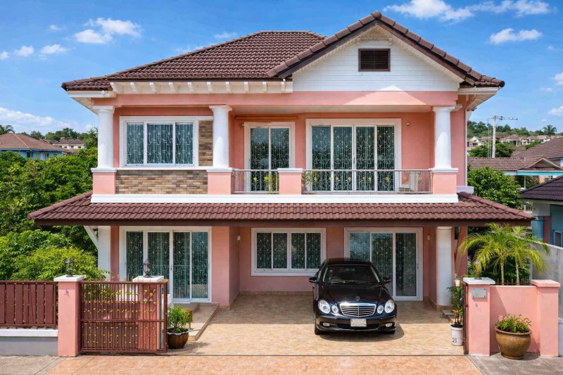 บ้านเดี่ยว 2ชั้น 5นอน 5แอร์ 45 ตร.ว. 340 ตร.ม.รถไฟฟ้าสายสีเหลือง แยกลำสาลี 950 ม. เดอะมอลล์ บางกะปิ 2 กม.