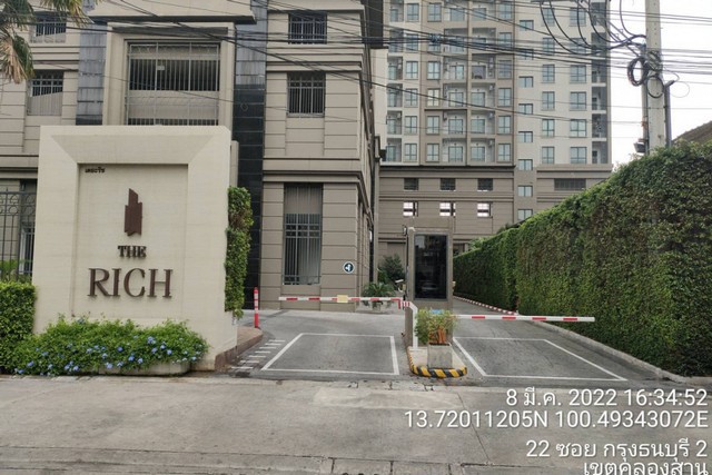 ขายคอนโด เดอะริส ถนนกรุงธนบุรี บางลำภูล่าง คลองสาน กรุงเทพ