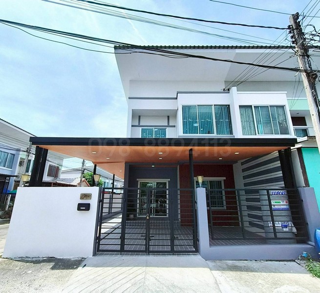 ขายทาวน์โฮม 2 ชั้น ม.ราชพฤกษ์ สุวรรณภูมิ ลาดกระบัง เฟส 2 เนื้อที่ 31.9 ตร.วา 4นอน 2น้ำ ใกล้สนามบินสุวรรณภูมิ