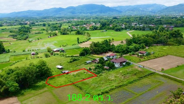 ที่ดิน ปัว น่าน พื้นที่ 188.2 ตร.ว. (480,000) เอกสารสิทธิ์โฉนดครุฑแดง (นส.4จ)