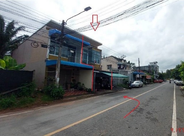 ขายอาคารพาณิชย์ 2 ชั้น ซ.ถนนเมืองใหม่ ถ.กาญจนวิถี ต.บางกุ้ง อ.เมืองสุราษฎร์ธานี จ.สุราษฎร์ธานี