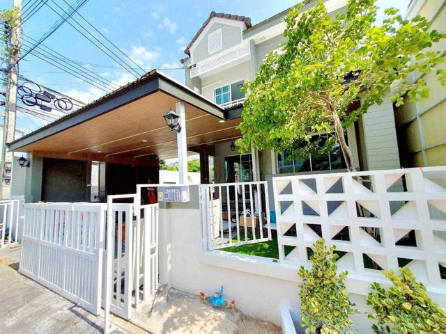 ขายให้เช่า บ้านเดี่ยว 2 ชั้น หมู่บ้านเดอะวิลเล็จ ในซอยมหาชัย ถนนบางนา-ตราด กม.10