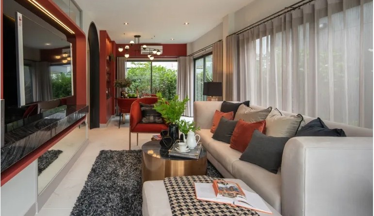 บ้านแฝดสไตล์โมเดิร์น 4 ห้องนอน 4 ห้องน้ำ ใน เวนิว ไอดี พระราม 5 2