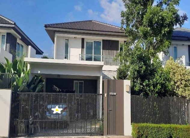 ให้เช่าบ้านเดี่ยว 2 ชั้น 51 ตรว. 3 ห้องนอน หมู่บ้านมัณฑนา ศรีนครินทร์-ร่มเกล้า ถนนเคหะร่มเกล้า 6 ใกล้สนามบินสุวรรณภูมิ