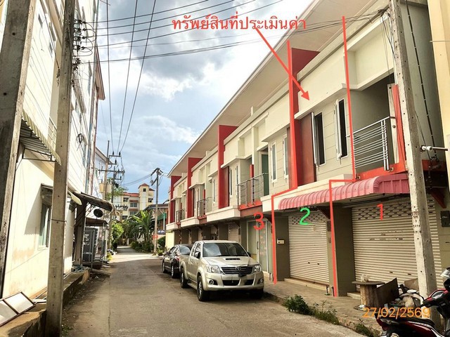 ขายอาคารพาณิชย์ชั้นเดียวเมืองสุราษฎร์ธานี จำนวน 2 คูหา อำเภอชัยบุรี ถนนสายเหนือคลอง - ควนสว่าง