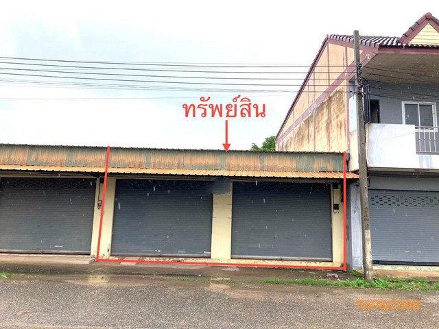 ขายอาคารพาณิชย์ชั้นเดียว จำนวน 2 คูหา อำเภอชัยบุรี ถนนสายเหนือคลอง - ควนสว่าง
