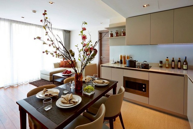 ให้เช่า คอนโด The Residence @61 ทองหล่อ ขนาด 72 ตร.ม. 2 นอน 1 น้ำ พร้อมห้องทำงาน ตกแต่งครบ พร้อมแม่บ้าน ใกล้ BTS เอกมัย 75,000