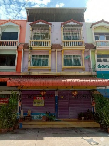 ขายอาคารพาณิชย์ 2 คูหา 3.5 ชั้น 32 ตร.วา ทำเลดีแต่งสวย หน้าตลาดทรัพย์เจริญ กระทุ่มแบน สมุทรสาคร