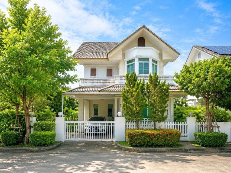 POS ปาล์ม สปริงส์ คันทรีโฮมส์ บ้านเดี่ยวหลังมุม หายากมาก โครงการคุณภาพ เงียบสงบ เย็นสบาย